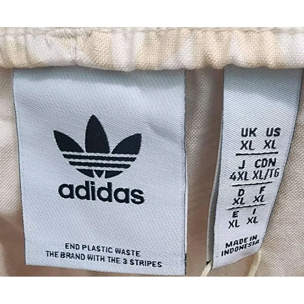 Adidas Men's Size XL Mono‎ AOP Shorts Beige Logo Printed